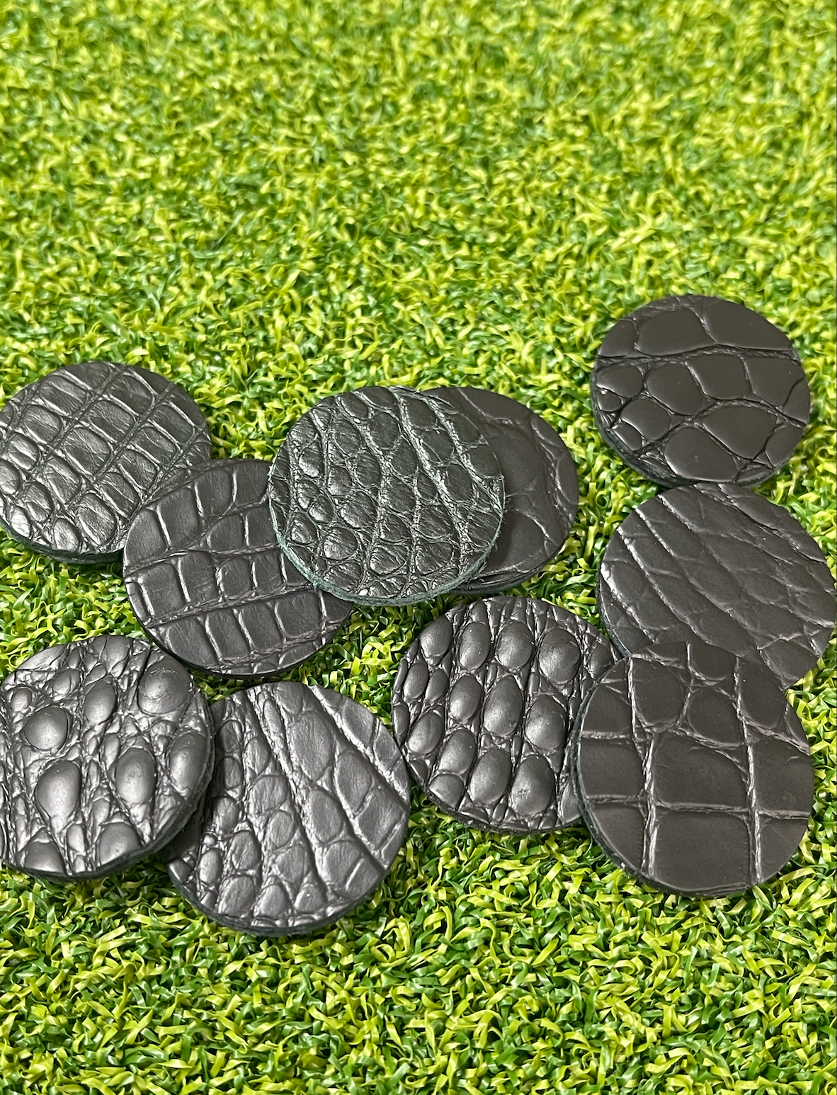 Handmade Alligator Leather Golf Ball Marker