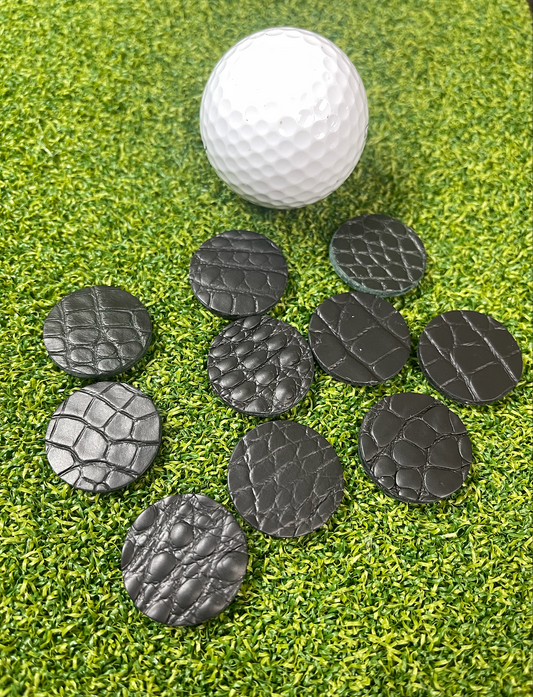 Handmade Alligator Leather Golf Ball Marker