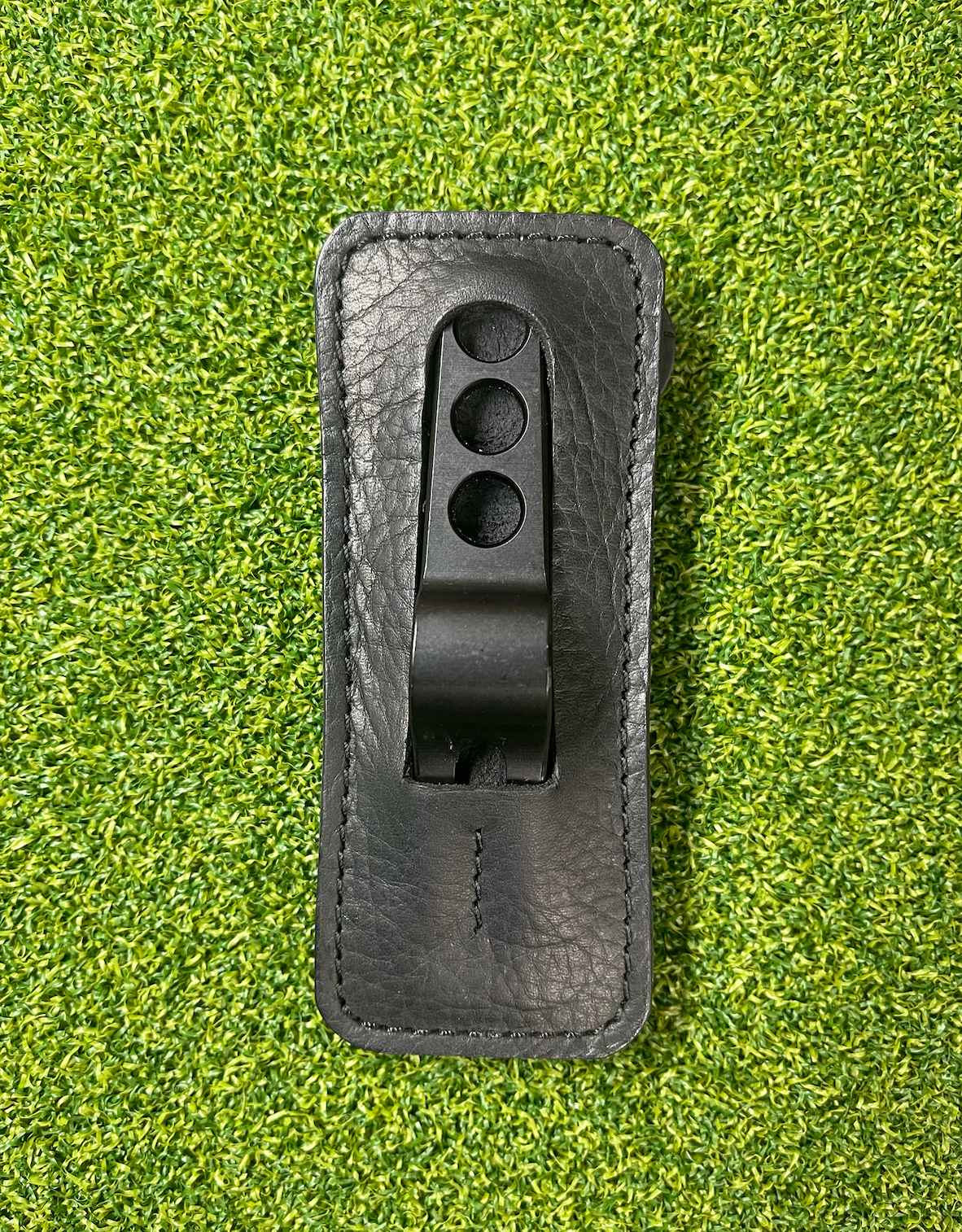 Handmade Black Kodiac Leather and Elephant Print Scotty Cameron Divot Tool & Golf Tee Holder